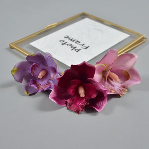 Vente chaude Soie Artificielle <span class=keywords><strong>Whelan</strong></span> Fleurs Tête Thai Orchidée Tête Pour Minorité Coiffe Fleur Bouquet De Mariée Cadeau Boîte DIY - Product Image 5