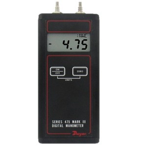Manomètre numérique portable de pression différentielle série 475 Mark III, précision 0,1 bar, importé pour les bâtiments - Product Image 1