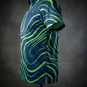 Maillot de bowling élégant de haute qualité imprimé, respirant, à manches courtes, séchage rapide, personnalisable, unisexe, avec logo pour équipe - Product Image 2