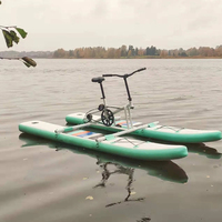 Vélo aquatique simple gonflable Pédalo Bateau à pédales Aqua Quad Vélo aquatique pour adulte