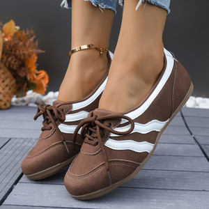 <span class=keywords><strong>Scarpe</strong></span> Bianche da Donna con <span class=keywords><strong>Tacco</strong></span> Nascosto, Doppio Laccio Posteriore, <span class=keywords><strong>Tacco</strong></span> Piatto, Casual, Trendy, Ideali per Abbinare con Abbigliamento Sportivo - Product Image 2