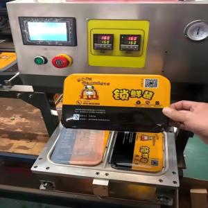 Machine de scellage sous vide semi-automatique multifonction 4 tasses en <span class=keywords><strong>acier</strong></span> inoxydable 304, haute précision pour le remplissage et le formage de barquettes en plastique - Product Image 2