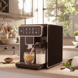 Smart Cappuccino Intelligent Fully-automatic Espresso <b>Coffee</b> <b>Maker</b> With Milk Frother for Home Smart Cappuccino Intelligent Fully - Product Image 2