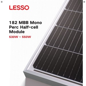 Panneau solaire Lesso 182 Mbb Mono Perc Half Cell 530W 550W - Product Image 1
