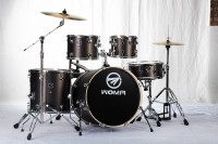 Professional 5-Piece Drum Set with Cymbals for Beginners and Adults