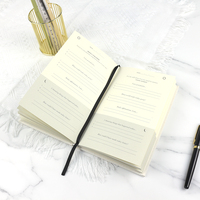 Carnet de gratitude personnalisé avec couverture rigide en lin, impression de journal de pleine conscience avec pages guidées personnalisées