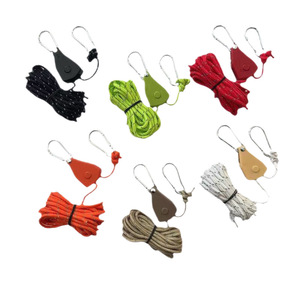 Corde de camping en nylon de 4 mm réglable avec mousquetons pour la mise en place de tentes de camping - Product Image 4