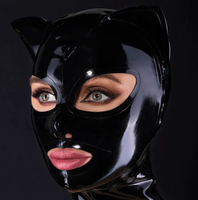 Combinaison intégrale en latex blanc pour homme avec capuche, taille XXS~XXL