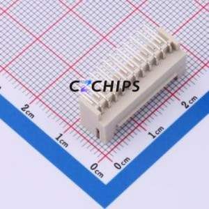 W200120K-22PY2423 Wire-to-Board Pin Header Bent Lead Through Hole,P=2mm Connector 2x11P 2mm Right Angle Insert PHB - Product Image 2