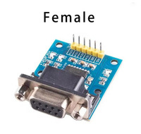 Módulo convertidor SP3232 TTL a RS232, adaptador de puerto serie DB9 macho/hembra