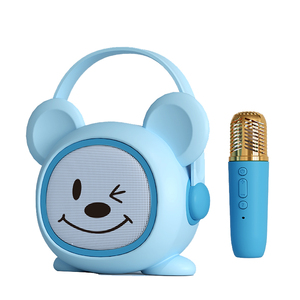 Cartoon <b>Wireless</b> LED Speaker Kids <b>Wireless</b> Machine Speaker Children's Blue Tooth Speaker with <b>Microphone</b> - Product Image 1