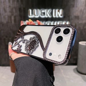 Nouvelle <span class=keywords><strong>coque</strong></span> de téléphone portable de luxe en TPU électroplaqué, antichoc, étanche, résistante à la saleté, avec chaîne de poignet pour Xs Max - Product Image 6