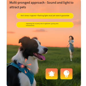 Smart <span class=keywords><strong>Dog</strong></span> Tracker Collar AI GPS para perros Monitor de salud y comportamiento, alertas de escape de valla virtual - Product Image 5