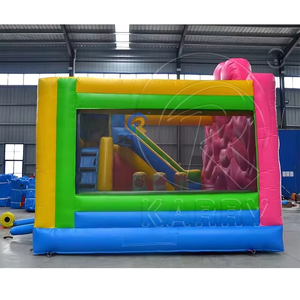 Château gonflable combiné pour enfants en PVC, toboggan, ours en peluche, léger, garantie 3 ans pour la cour - Product Image 5