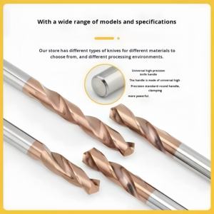 מקדחי טוויסט מסגסוגת טונגסטן קשיח במיוחד 5.5 מ\\\"מ 58, ידית ישרה 0.05, מקדח כרסום לקידוח מתכת - Product Image 6