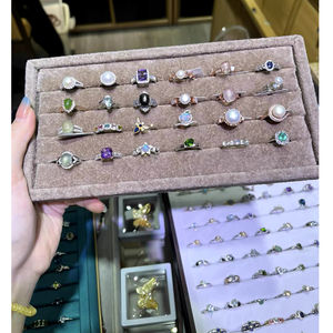 Conjunto de anillos de compromiso para parejas de plata bagues colorées pour femmes bague couronne en argent sterling 925 joyeria de rodio - Product Image 1