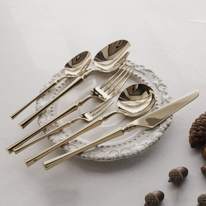 Juego de cubiertos de acero inoxidable resistentes para tenedor, cuchara y cuchillo, para regalos de bodas y hoteles - Product Image 5