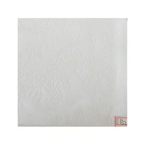 PVC层压石膏板天花板瓷砖，带边缘防护和背面铝箔PVC石膏板