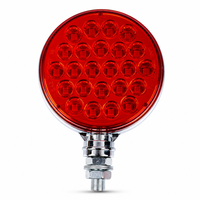 Nouvelle lampe de gabarit de pare-chocs étanche à 48 LED 24V haute luminosité, double couleur, clignotant et feu stop pour camion et remorque poids lourd