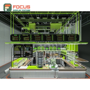 Exhibidor de Café Profesional de Múltiples Niveles, Estante de Exhibición de Tazas para Minoristas, Exhibidor de Productos con Respaldo de Listones de Madera - Product Image 1