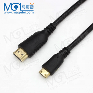 Cable de cobre puro para cámara de TV, Mini HDMI a HDMI estándar HDTV de 1,8 M, Cable HDMI de alta velocidad - Product Image 5