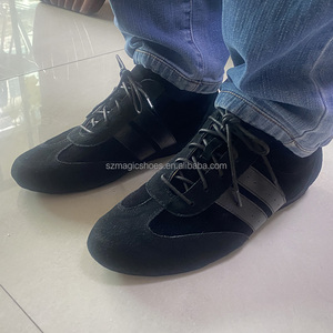 Scarpe da ballo Wedopus Alex Line <span class=keywords><strong>Dance</strong></span> scarpe da ballo con suola in pelle Unisex in pelle scamosciata scarpe da ballo nere leggere per ballare da donna - Product Image 6