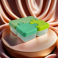Boîte à bento de luxe chauffable et micro-ondable, anti-fuite, avec 3 compartiments, grande capacité, couvercle en plastique alimentaire portable