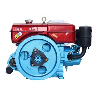 Moteur diesel monocylindre ZR180 au meilleur prix avec démarrage électrique, système de refroidissement par eau, pompe et roulement pour l'agriculture - Product Image 1