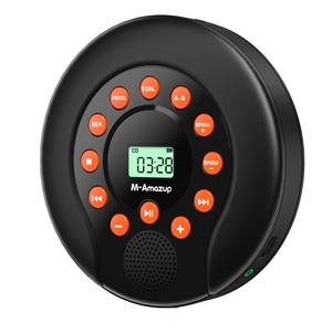 Reproductor de CD portátil al por mayor con repetición A/B y control de velocidad para aprendizaje de idiomas, receptor de audio BT inalámbrico, USB MP3 recargable - Product Image 1
