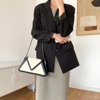 Sacs en toile pour femmes, sacs à main en cuir PU tendance pour femmes, sacs à bandoulière simples en cuir coréen