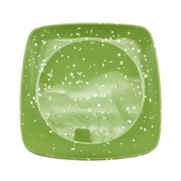 Assiettes carrées en mélamine écologiques au design minimaliste pour la maison, les hôtels, les salades et les desserts
