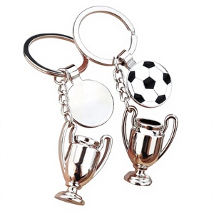 Porte-clés 2026 USA Canada Mexique, design trophée de football et ballon de soccer, style athlétique, cadeau pour supporter - Product Image 1