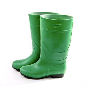 Stivali da <span class=keywords><strong>Pioggia</strong></span> in PVC con Tomaia Verde e Suola Nera per Agricoltura e Miniera, Alta Durabilità, Calzature di Sicurezza Impermeabili a Basso Costo - Product Image 3