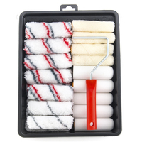 Rouleau de réparation de peinture en microfibre à haute densité, 22 pièces, outil décoratif pour maison, plafond, ensemble de rouleaux de peinture en éponge