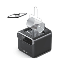 Anbolife Horno Freidora de Aire Digital LED de 13L con Ventanas Visibles Dobles de Gran Tamaño, Revestimiento Antiadherente, Estilo Horno, Electrodoméstico WiFi para el Hogar