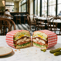 Papier sulfurisé imprimé enduit de PE, imperméable et résistant à la graisse, pour emballer les burgers, les sandwichs, les snacks et le pain