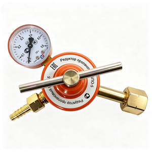 Réducteur de pression de propane russe G3/4, régulateur de pression moyenne avec manomètre pour utilisation au propane - Product Image 2