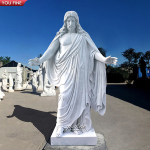 Estatua <span class=keywords><strong>de</strong></span> <span class=keywords><strong>Jesús</strong></span> para <span class=keywords><strong>iglesia</strong></span> al aire libre, piedra Natural tallada a mano, mármol, <span class=keywords><strong>corazón</strong></span> <span class=keywords><strong>sagrado</strong></span>, escultura - Product Image 2