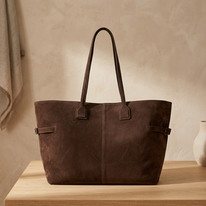 Pochette élégante en cuir véritable pour femme, fermeture éclair, imperméable, légère, durable, avec deux sangles bandoulière, prête pour les voyages, grande capacité - Product Image 6