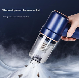 Aspirateur de voiture portable sans fil rechargeable haute puissance - Mini aspirateur ABS 0,13 L, autonomie de 18 min pour poils d'animaux, sièges et tapis - Product Image 2