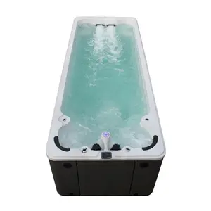 6m White Color Whirlpool Massage Acrylic Material High Quality Endless Swim Spa for Home Party Jacuzzi