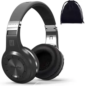 Bluedio türbin H + artı kablosuz 5.0 Stereo mikrofonlu kulaklıklar, müzik için saklama çantası ile şok bas kulaklıklar