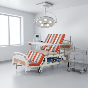 Lit <span class=keywords><strong>de</strong></span> soins infirmiers multifonctionnel manuel LC-QQ1 lit d'hôpital multifonctionnel rééducation aux soins intensifs pour la <span class=keywords><strong>maison</strong></span> et les milieux médicaux - Product Image 4