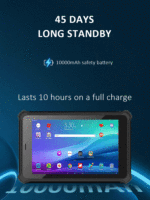 Tablette Marine Robuste Android avec GPS IP67 pour Navires Batterie Amovible 10000mAh 8 10 Pouces 4G Étanche Tablette Robuste