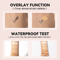 Fond de teint liquide 7 teintes avec étiquette personnalisée, lissage en une seule touche, imperméable, longue durée