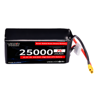 Аккумуляторная батарея Leadyo 22.2V 25000mAh 6S 7C 10C LiPO твердотельного типа, высокой емкости, для VTOL БПЛА, тяжелых дронов, с разъемом XT90/XT60, 1.6 кг