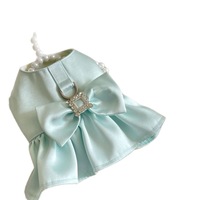 Robe de princesse en satin doux et mignon pour chiot, harnais pour chien avec laisse pour chiens de petite race