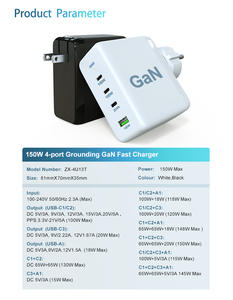 Chargeur universel GaN 40W/30W avec protection OTP/OVP et prise en charge PD/QC pour périphériques USB - Product Image 5