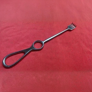 Retractor manual de mano Volkmann Catspaw de acero inoxidable fino para cirugía espinal, ORL, UCI, instrumento quirúrgico Clase I, juego de 1 pieza - Product Image 1