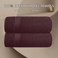 Lot de serviettes de voyage rectangulaires 70x140cm en coton 100% absorbant, séchage rapide, couleur unie, haute qualité, pour adultes, fabriquées en Turquie